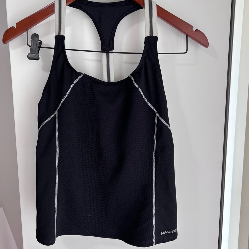 Black Náutica tank top
